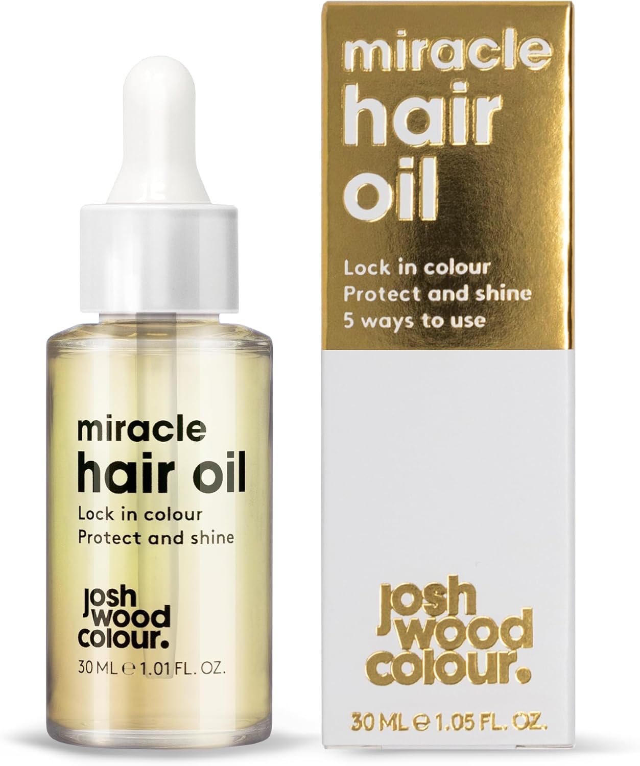 Josh Wood Colour Miracle Hair Oil, Lock In Colour, Protect And Shine 30Ml