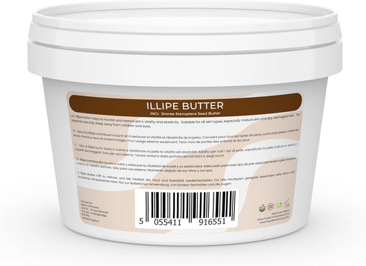 Mystic Moments | Illipe Butter 500g - Pure & Natural Cosmetic Butters Vegan GMO Free