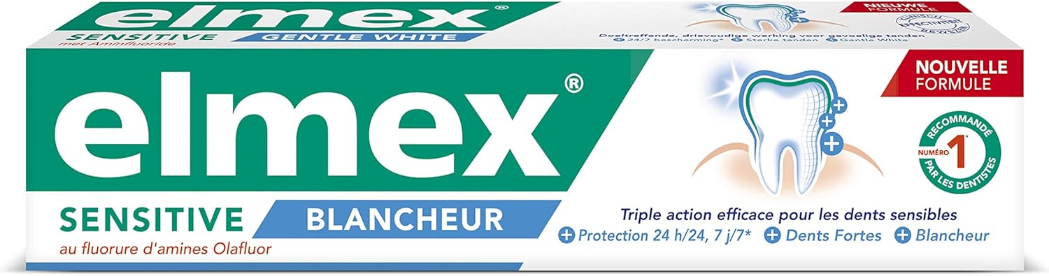 Elmex Sensitive Whitening Toothpaste, 75 Ml, Pack Of 3