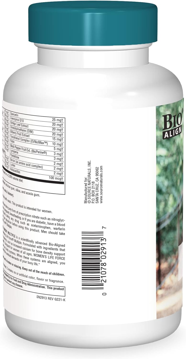 Source Naturals Womens Life Force Multiple, for Rejuvenating Energy* - No Iron Women's Multiple Supplement - 180 Tablets : Health & Household
