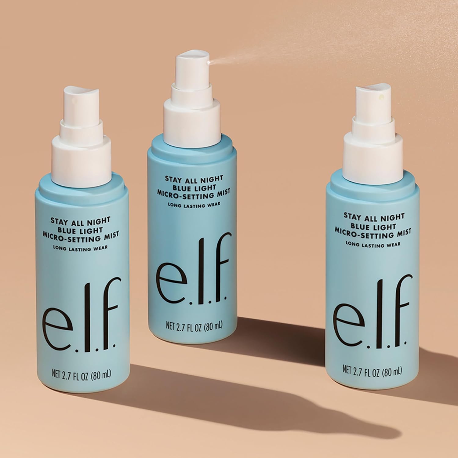 E.L.F. Stay All Day Blue Light Micro-Setting Mist Spray & Skin Refresher For A Matte Finish, Reduces Transmission, 2.7 Fl Oz : Beauty & Personal Care