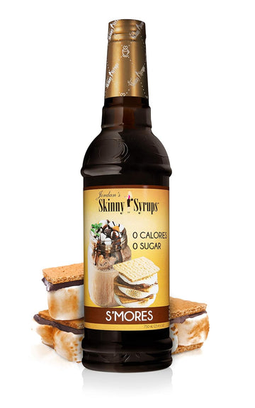 Jordan'S Skinny Syrups Sugar Free Coffee Syrup, Smore'S Flavor Drink Mix, Zero Calorie Flavoring For Lattes, Protein Shake, Food & More, Gluten Free, Keto Friendly, 25.4 Fl Oz, 2 Pack