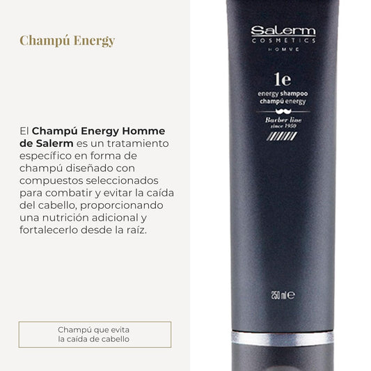 Salerm Homme Energy 1 Hair Loss Shampoo, 9.0 Ounce