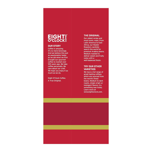 Eight O'Clock Coffee The Original, 32 Ounce (Pack Of 1) Medium Roast Ground Coffee 100% Arabica, Sweet, Fruity, Well Balanced