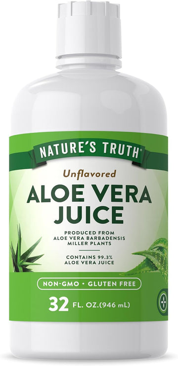 Aloe Vera Juice | 32 Fl Oz | Unflavored And Gluten Free Drink | By Nature'S Truth