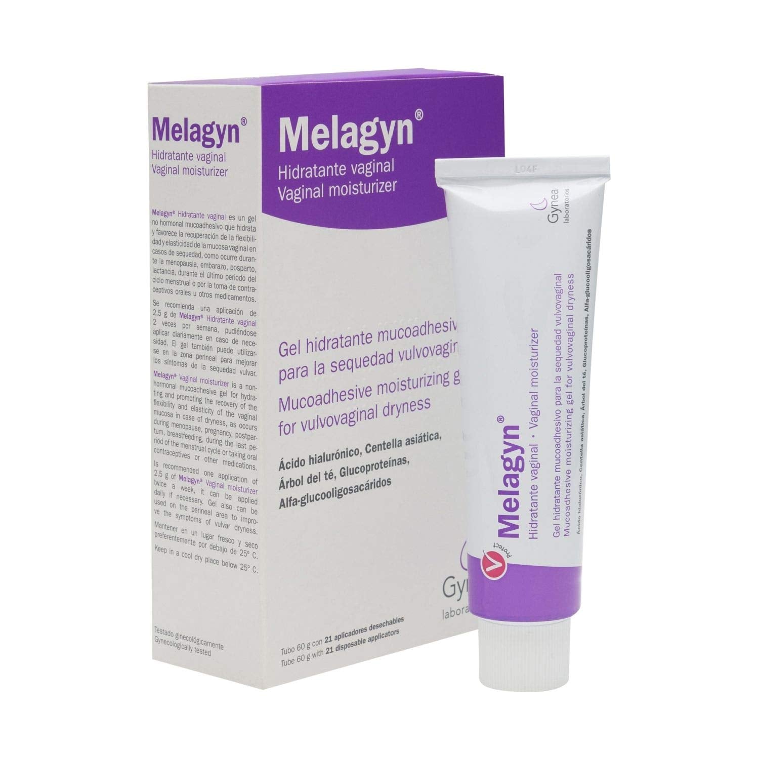 Moisturising Vaginal Gel 60g - Recovery of Elasticity and Flexibility of The Vaginal Mucosa - Against Dryness and Itching