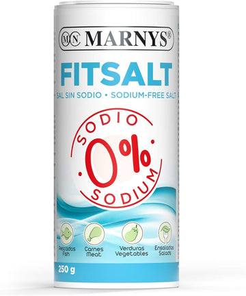 Sodium Free Salt - Fitsalt - 0% Sodium Salt, Ideal For Low Sodium Diets, Helps Your Heart - 250 G Bottle
