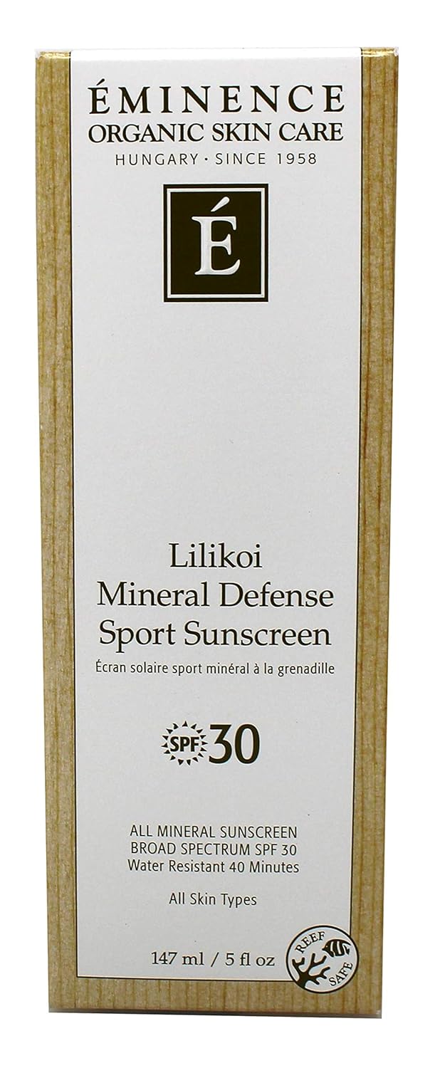 Lilikoi Mineral Defense Sport Spf 30 By Eminence For Unisex - 5 Oz Sunscreen : Beauty & Personal Care