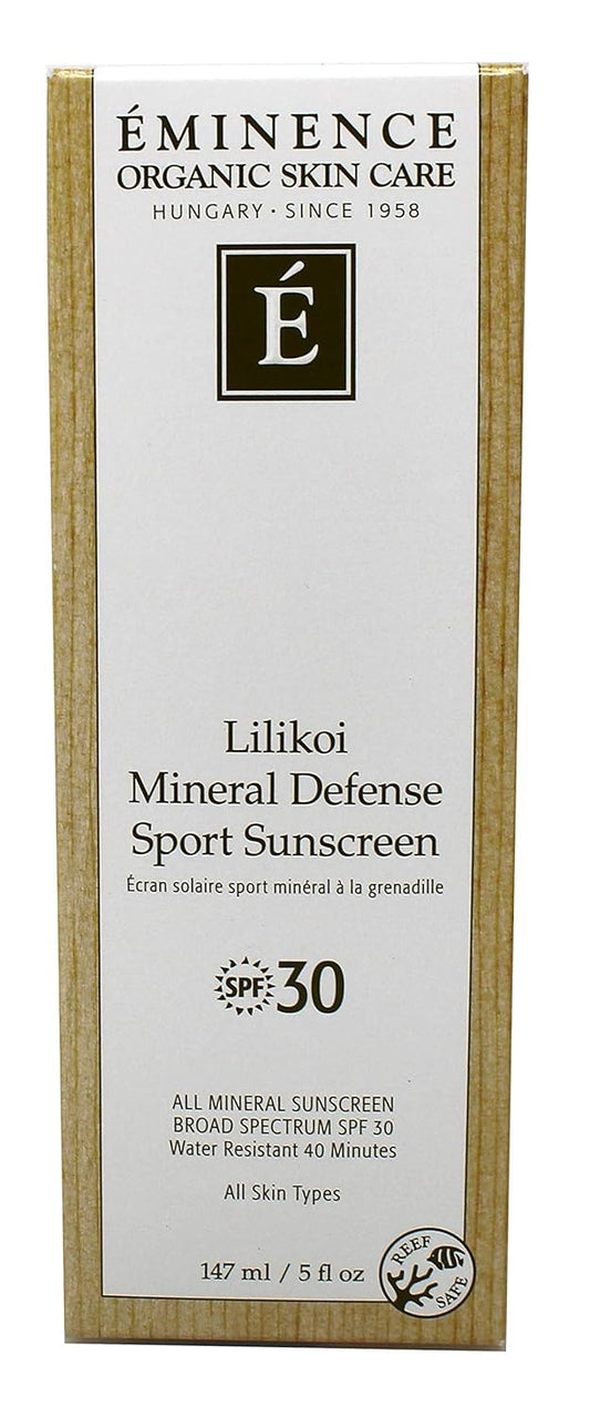 Lilikoi Mineral Defense Sport Spf 30 By Eminence For Unisex - 5 Oz Sunscreen : Beauty & Personal Care