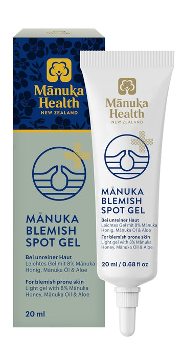 Manuka Health Blemish Spot Gel With 8% Manuka Honey, Manuka Oil & Aloe, Authentic Raw Honey From New Zealand