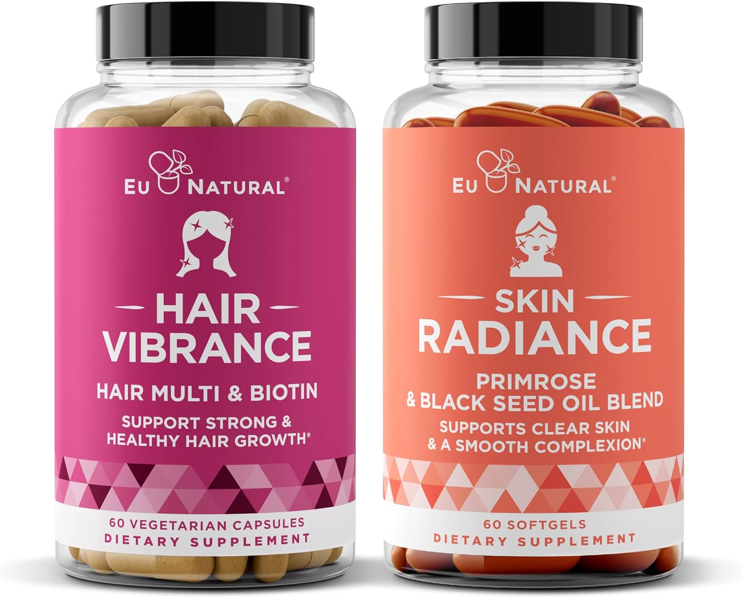 Vibrance Bundle With Radiance - Beauty Bundle For Healthier Hair Growth, Stronger Nails, Glowing Skin