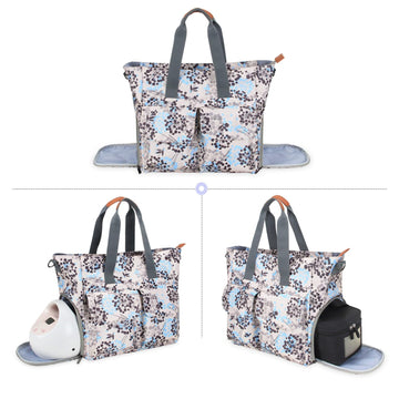 Teamoy Breast Pump Bag Compatible With Spectra S1,S2 And Cooler Bag, Breast Pump Tote Bag With Laptop Sleeve (Up To 14") For Working Moms, Dandelion(Bag Only)