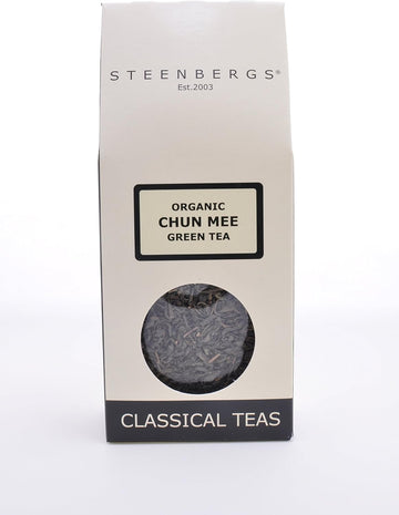 Steenbergs Organic Chun Mee Tea - Loose Leaf Chinese Green Tea - 80G