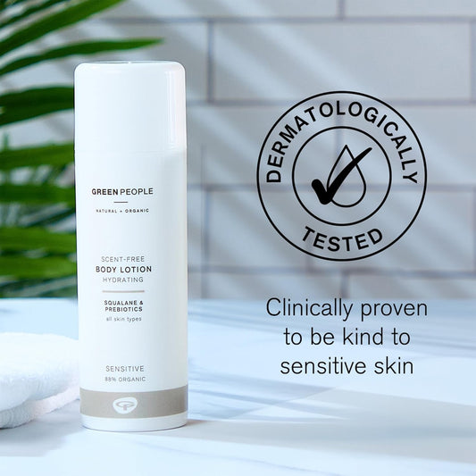 Green People Scent Free Body Lotion - Suitable For Sensitive Skin - Paraben Free - Organic, Cruelty Free & Vegan, 150Ml