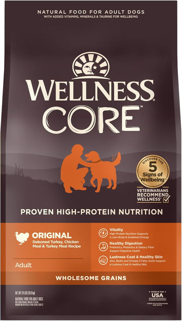 Wellness Core Wholesome Grains Original Recipe, 24 Pound Bag