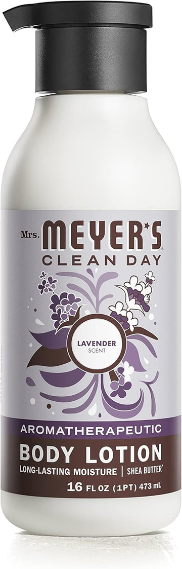 Mrs. Meyer'S Clean Day Body Lotion, Long-Lasting, Non-Greasy Moisturizer, Cruelty Free Formula, Lavender Scent, 15.5 Oz