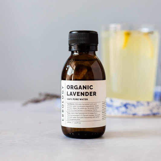 Erbology Organic Thyme Water 3.4 Fl Oz - Premium Food Grade Hydrolate Of Thyme - Cleansing The Skin - Small Batch - Sustainably Sourced Straight From Farm In Provence, France