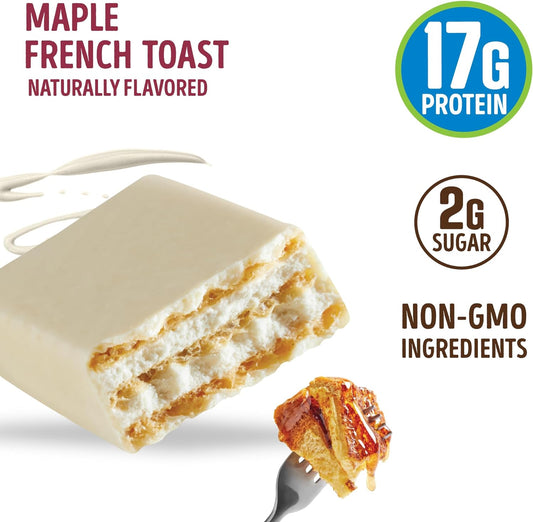 Lenny & Larry'S Dip'D Wafer Bar, Maple French Toast, 17G Dairy & Plant Protein, Box Of 12