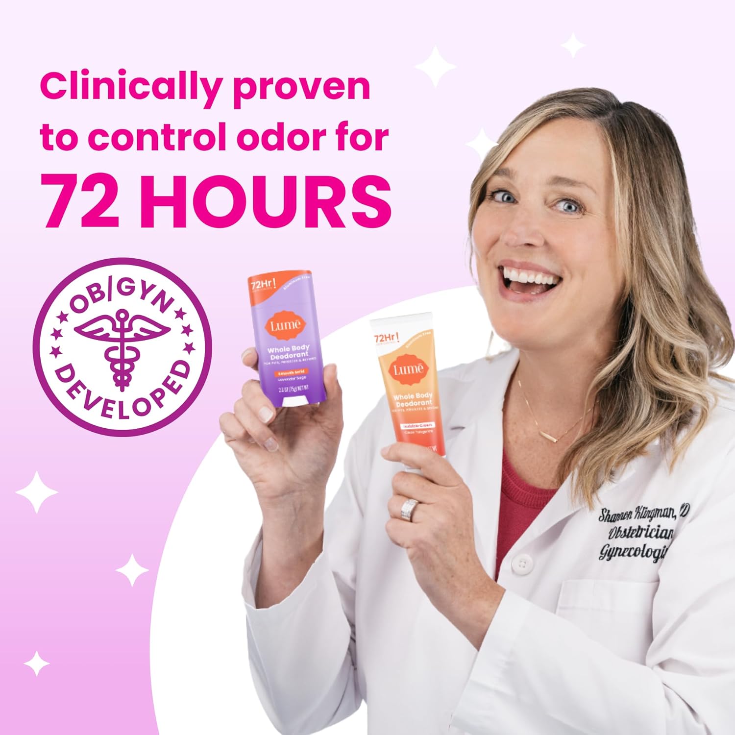 Lume Whole Body Deodorant - Invisible Cream Tube - 72 Hour Odor Control - Aluminum Free, Baking Soda Free, Skin Safe - 3.0 Ounce (Fresh Alpine) : Beauty & Personal Care