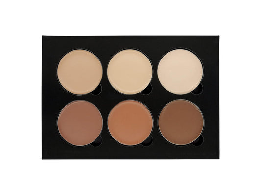 W7 Lift & Sculpt Cream Contour Kit - Concealing, Highlighting & Contouring Makeup Palette - Step-by-Step Instructions Included