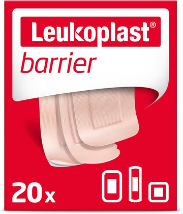 Leukoplast Barrier Wound Dressing - Waterproof Breathable First Aid Plasters For Cuts & Blisters On Fingers, Toes, Heels - 30 Pcs (X3 Pack)