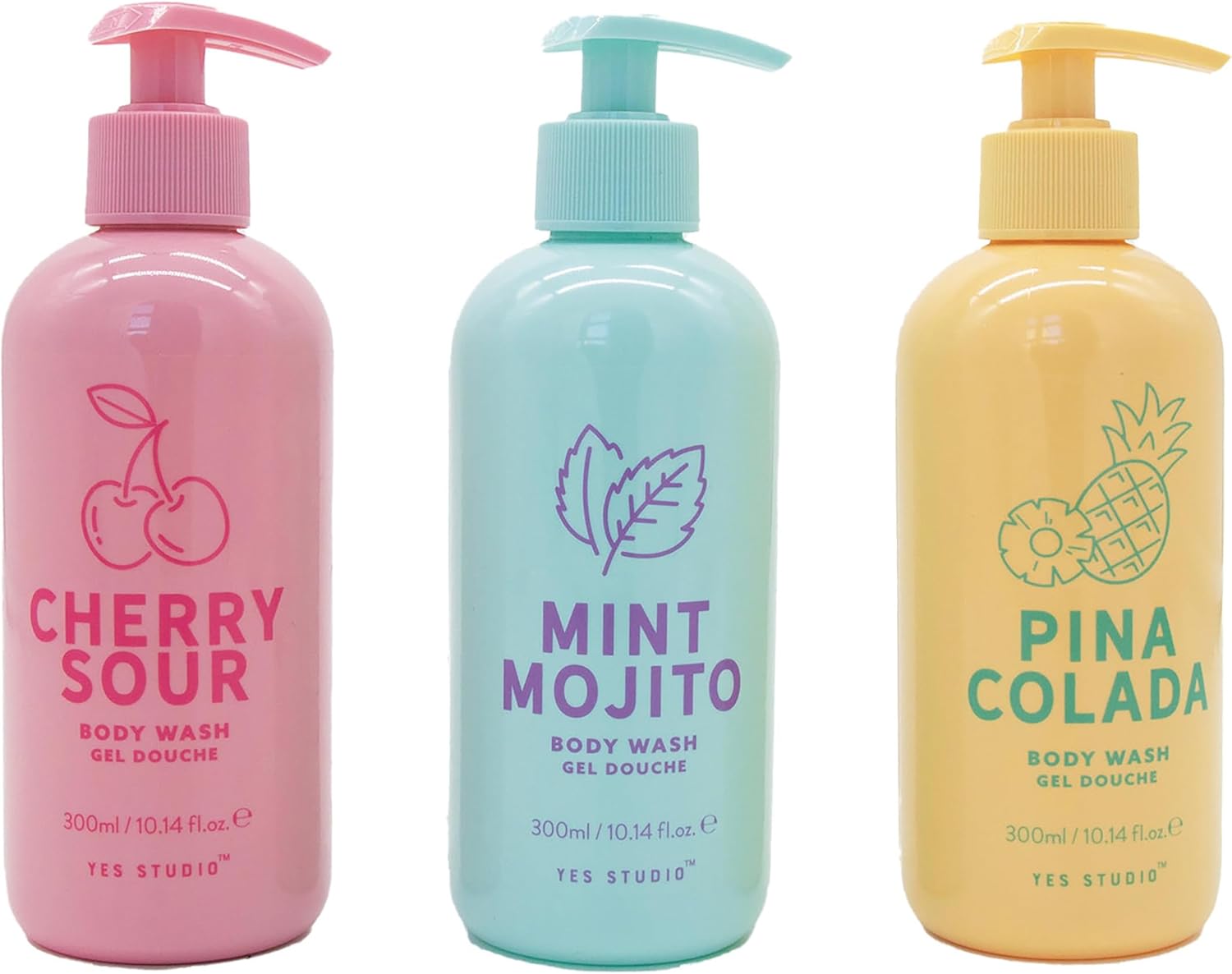 Cocktail Hour Body Wash Gift Set Of 3 X 300Ml/1.7Floz