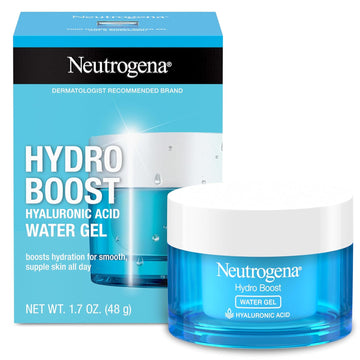 Neutrogena Hydro Boost Face Moisturizer With Hyaluronic Acid For Dry Skin, Oil-Free And Non-Comedogenic Water Gel Face Lotion, 1.7 Oz