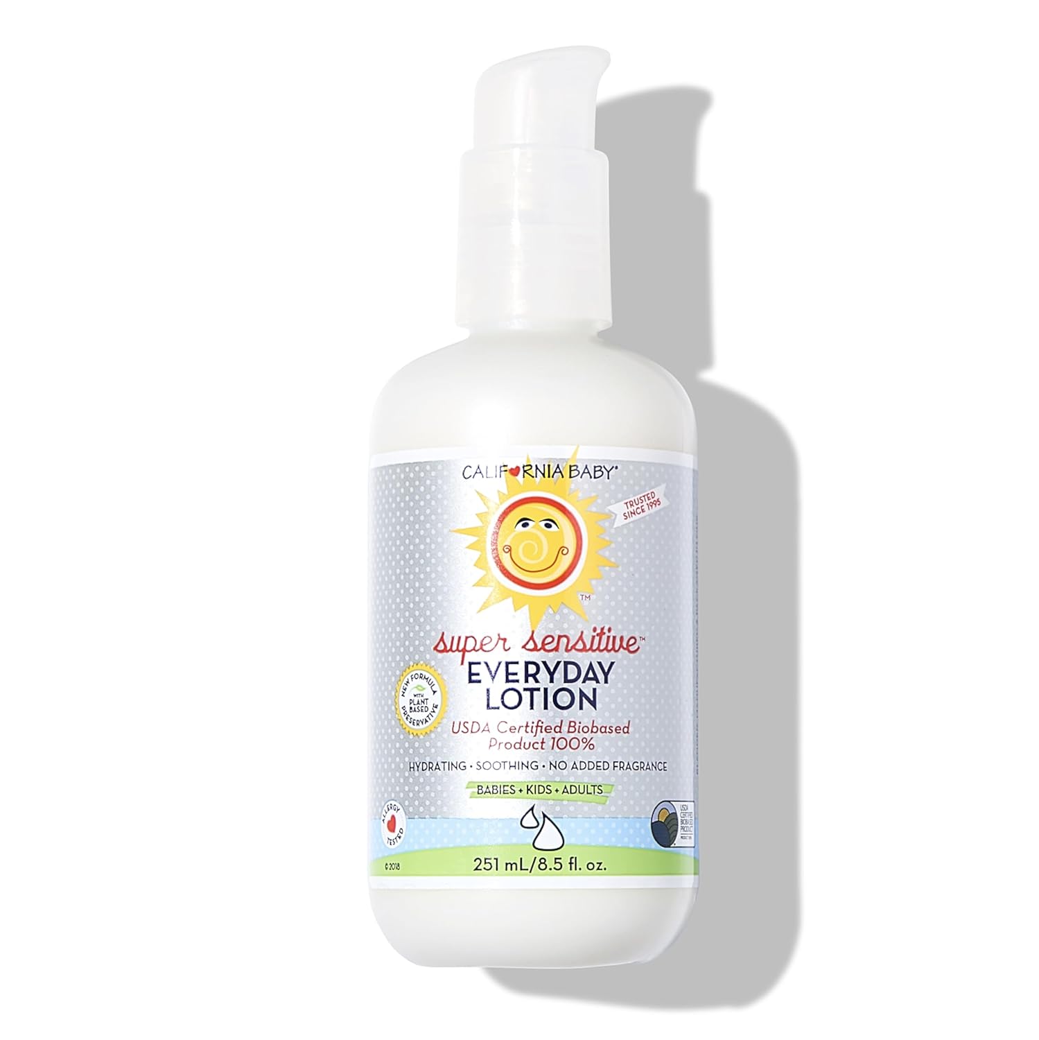 California Baby Super Sensitive Unscented Lotion | 100% Plant-Based Moisturizer | Baby Lotion For Newborn | Hypoallergenic Baby Lotion | 19 Oz / 562Ml
