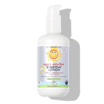 California Baby Super Sensitive Unscented Lotion | 100% Plant-Based Moisturizer | Baby Lotion For Newborn | Hypoallergenic Baby Lotion | 19 Oz / 562Ml