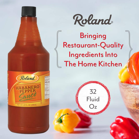 Roland Foods Habanero Pepper Sauce, Specialty Imported Food, 32-Ounce Bottle