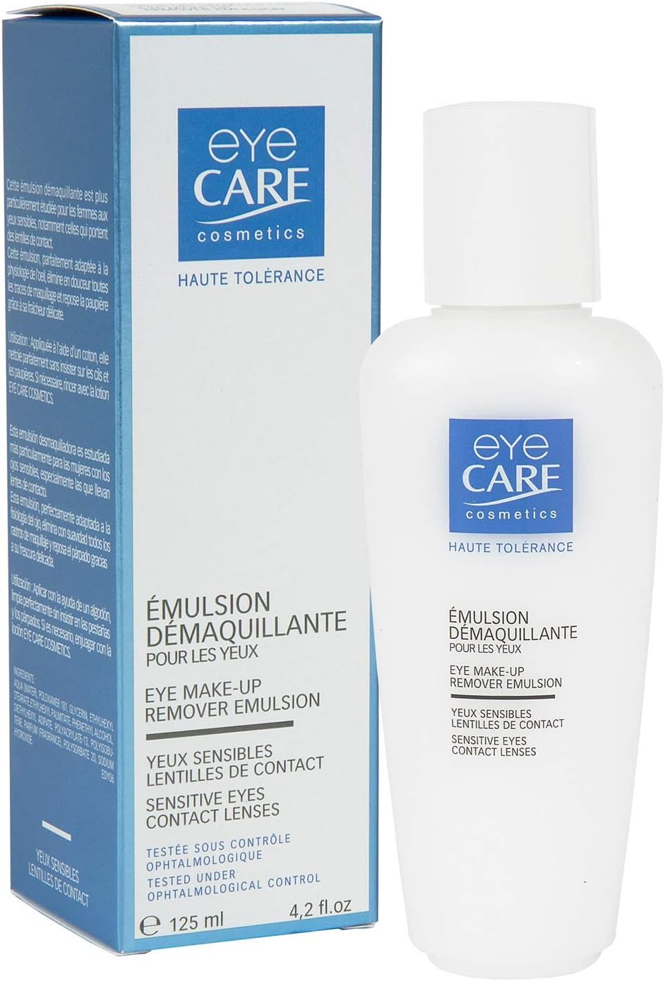 Eye Care Cosmetics Eye Make-Up Remover Emulsion 125Ml Milk Base White