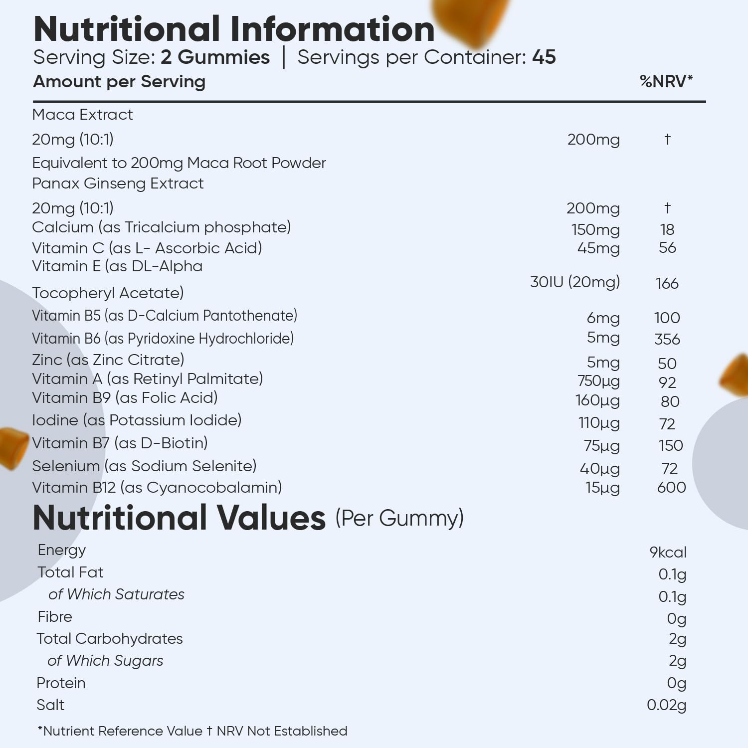 Multivitamin Gummies for Men | 90 Vegan Gummies | with Added Herbal Extracts Like Maca, Panax Ginseng | 8 Multivitamins and 4 Minerals | Mixed Peach & Orange Flavour | Gluten-Free & Non-GMO : Amazon.co.uk: Health & Personal Care
