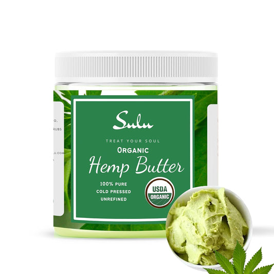 SULU ORGANICS Pure USDA Organic Unrefined Cold Pressed Hemp Seed Butter (4 OZ) : Beauty & Personal Care