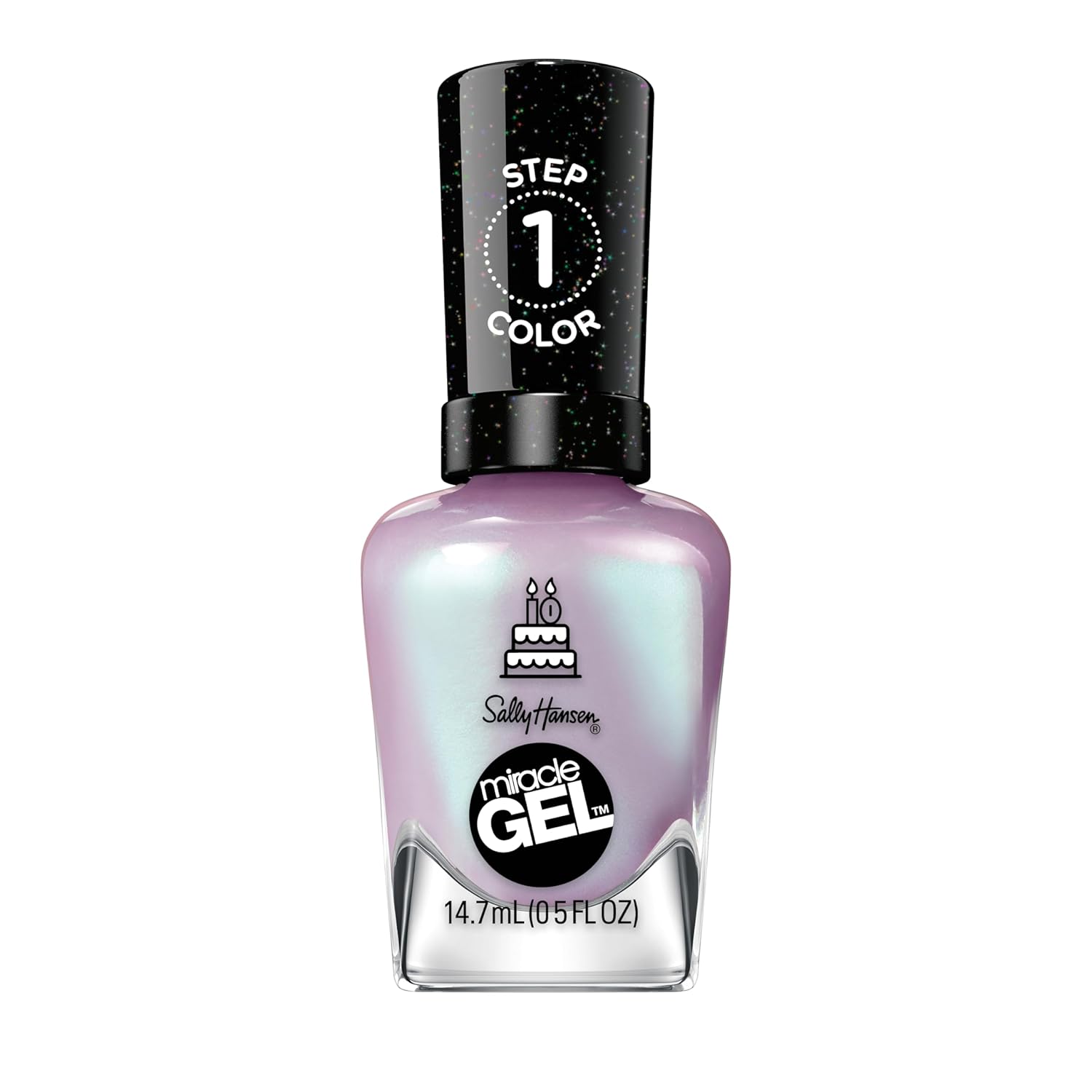 Sally Hansen Miracle Gel™, One Gel Of A Party Affairy To Remember, Long Lasting, Gel-Like Formula, No Uv Lamp Needed, Purple Nail Polish