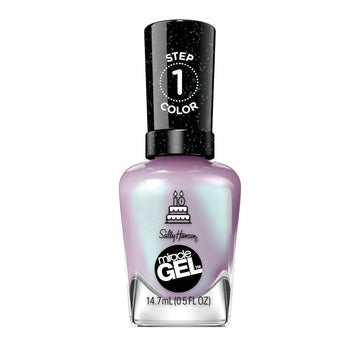 Sally Hansen Miracle Gel™, One Gel Of A Party Affairy To Remember, Long Lasting, Gel-Like Formula, No Uv Lamp Needed, Purple Nail Polish