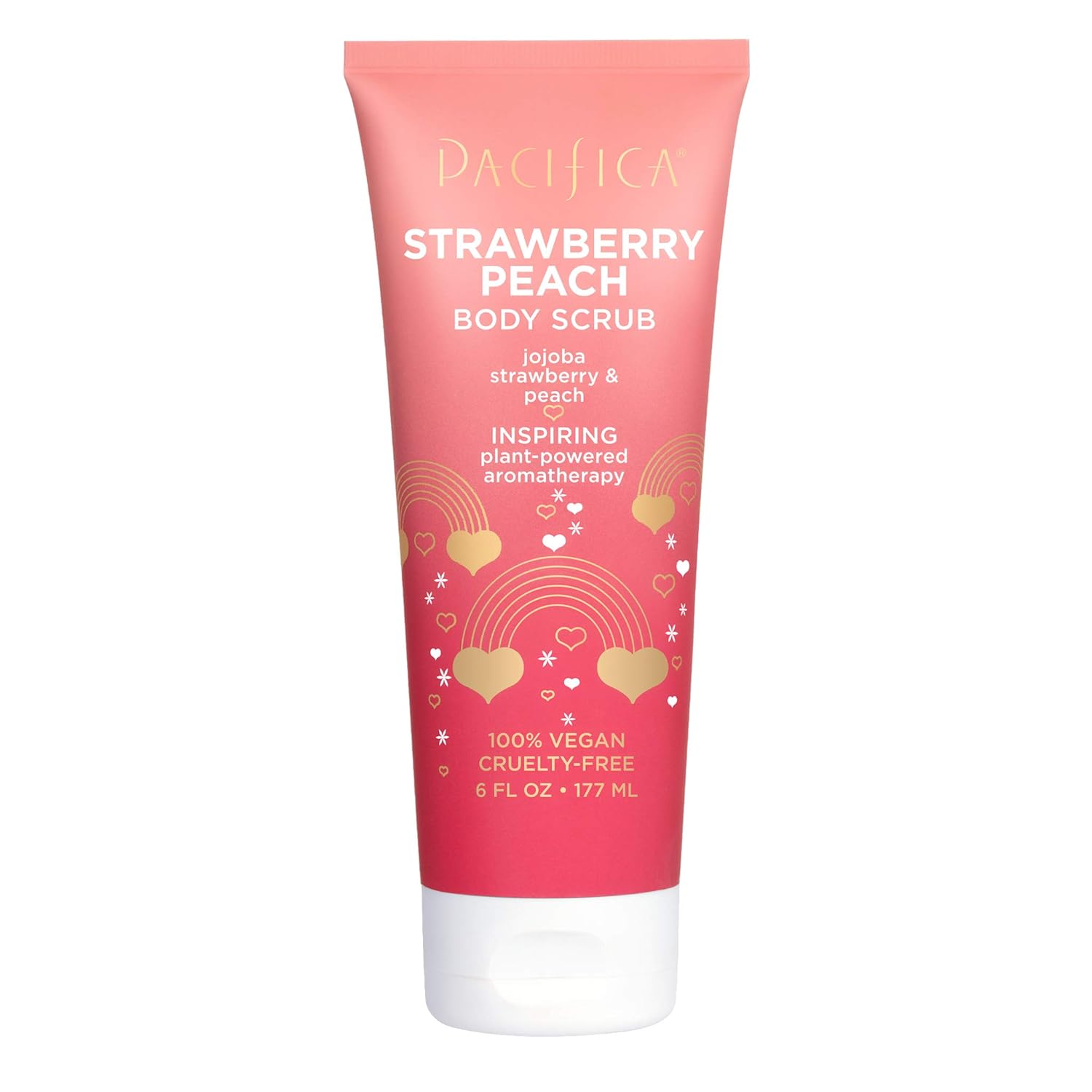 Pacifica Body Scrub - Stawberry Peach 6 Oz