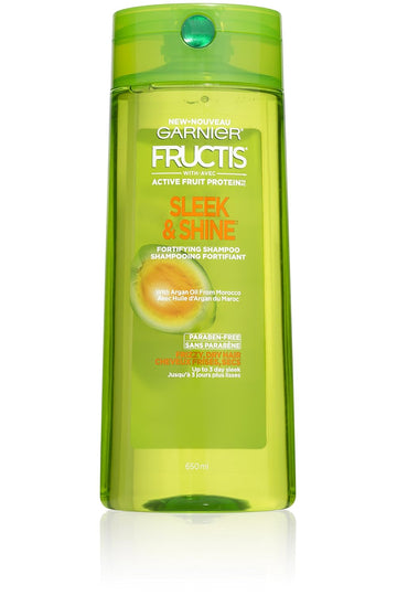 Garnier Fructis Sleek And Shine Shampoo, Frizzy, Dry, Unmanageable Hair, 22 Fl; Oz