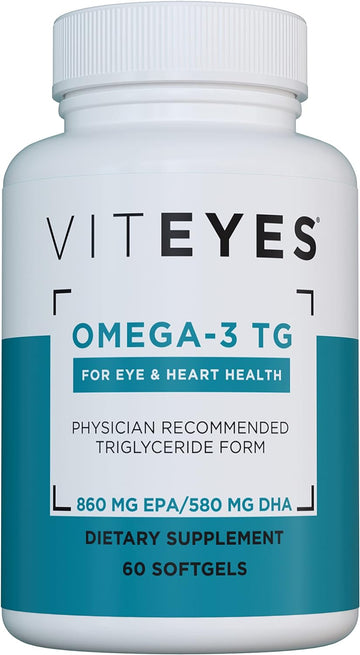 Viteyes Omega-3 TG Eye & Heart Health Supplement, Natural Triglyceride