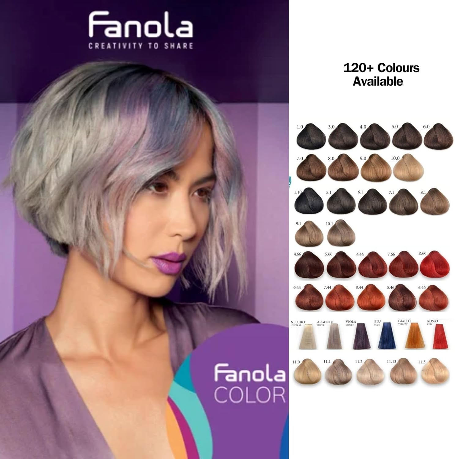 Fanola 1.0 Black Hair Coloring Cream : Beauty & Personal Care