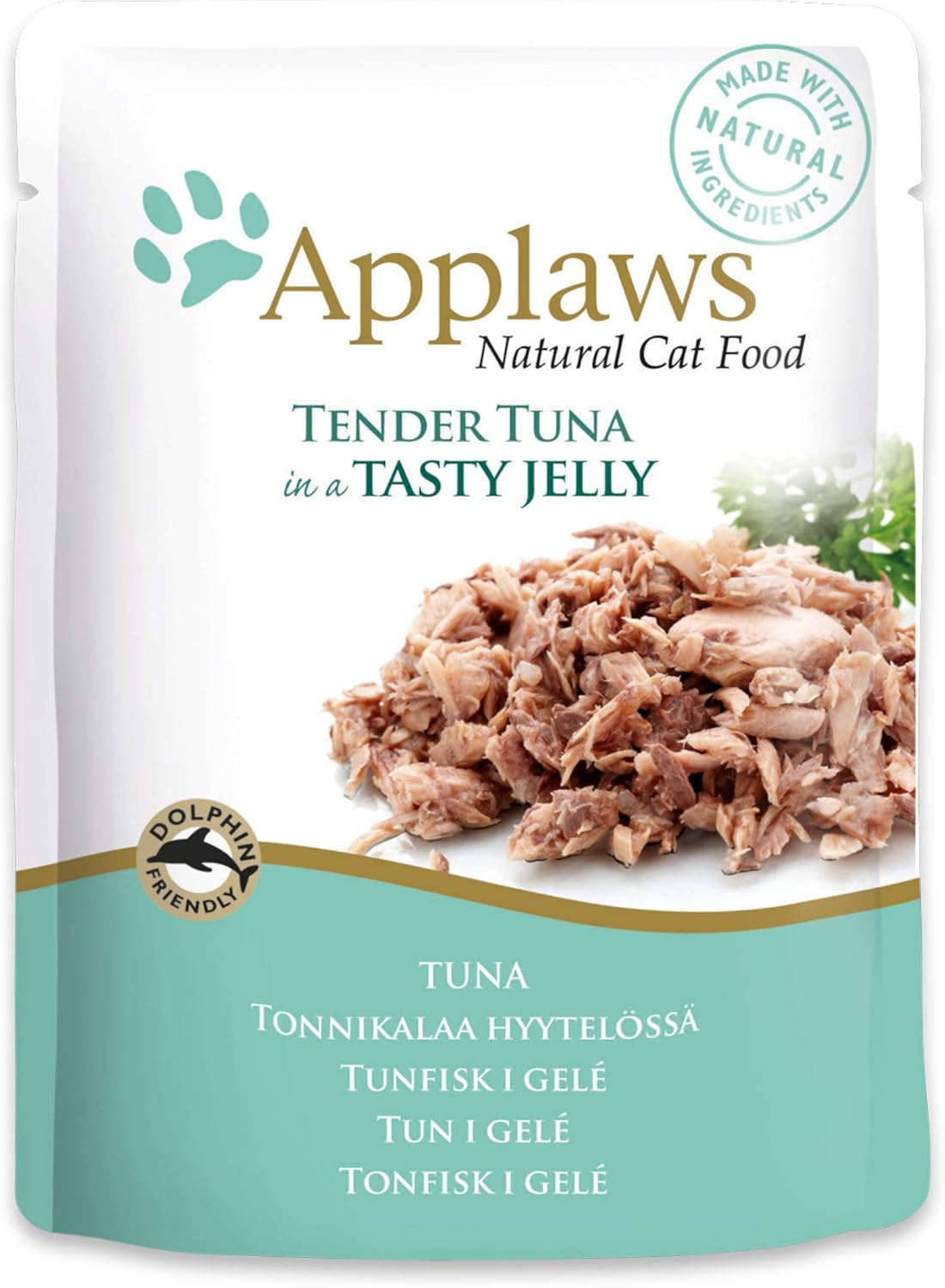 Applaws Natural Wet Cat Food, Tender Tuna in Jelly 70 g pouch (Pack of 16)?8273ML-A