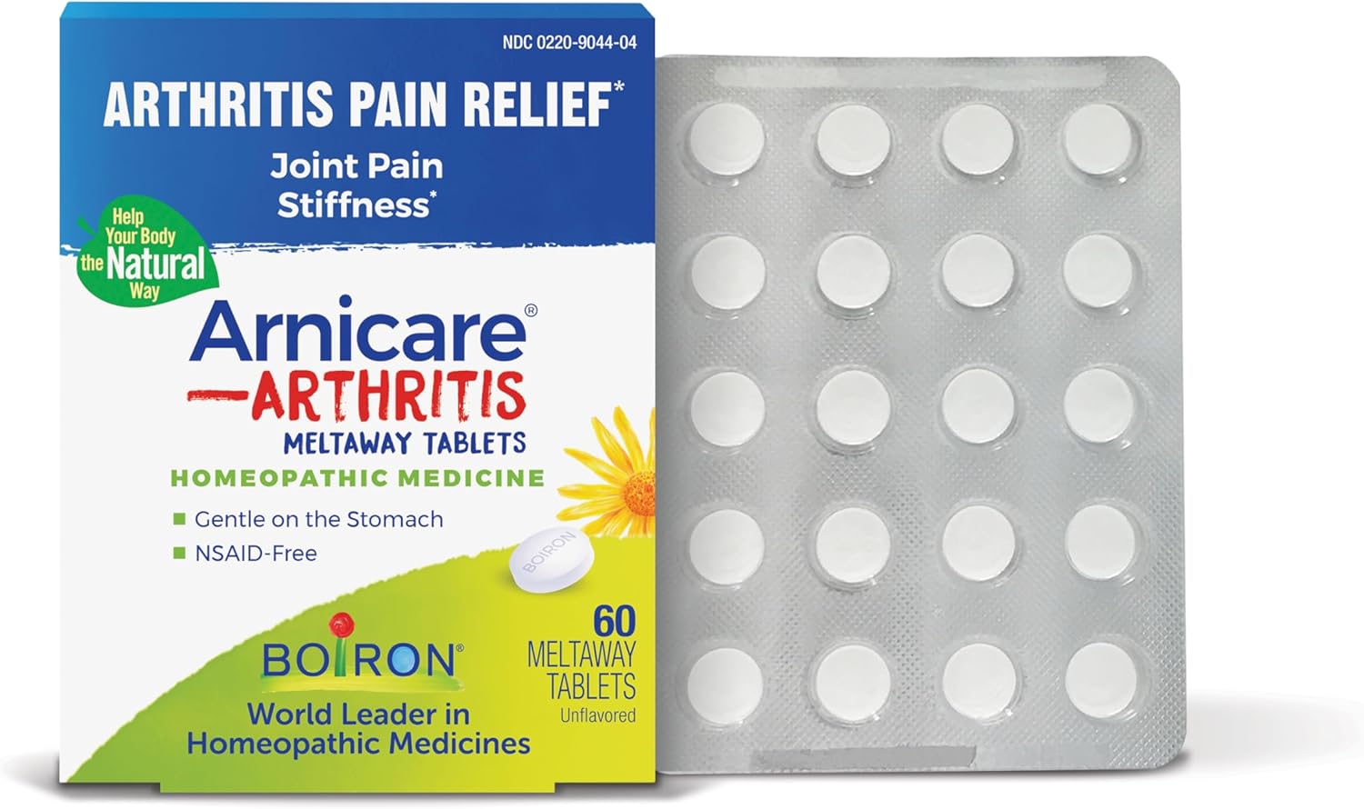 Boiron Arnicare Arthritis Tablets For Arthritis Pain Relief, Joint Soreness, And Rheumatic Pain - 60 Count