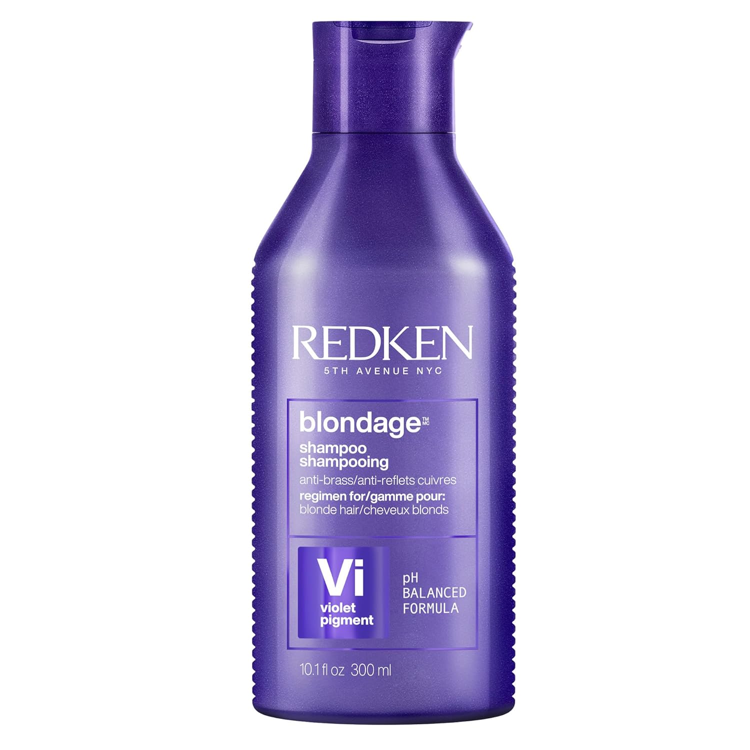 Redken Blondage Color Depositing Purple Shampoo | Neutralizes Brassy Tones In Blonde Hair | With Salicylic Acid | Cool And Ash Blonde Toning Shampoo | For Blonde, Bleached Or Highlighted Hair