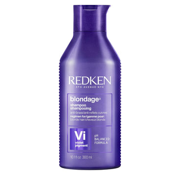 Redken Blondage Color Depositing Purple Shampoo | Neutralizes Brassy Tones In Blonde Hair | With Salicylic Acid | Cool And Ash Blonde Toning Shampoo | For Blonde, Bleached Or Highlighted Hair