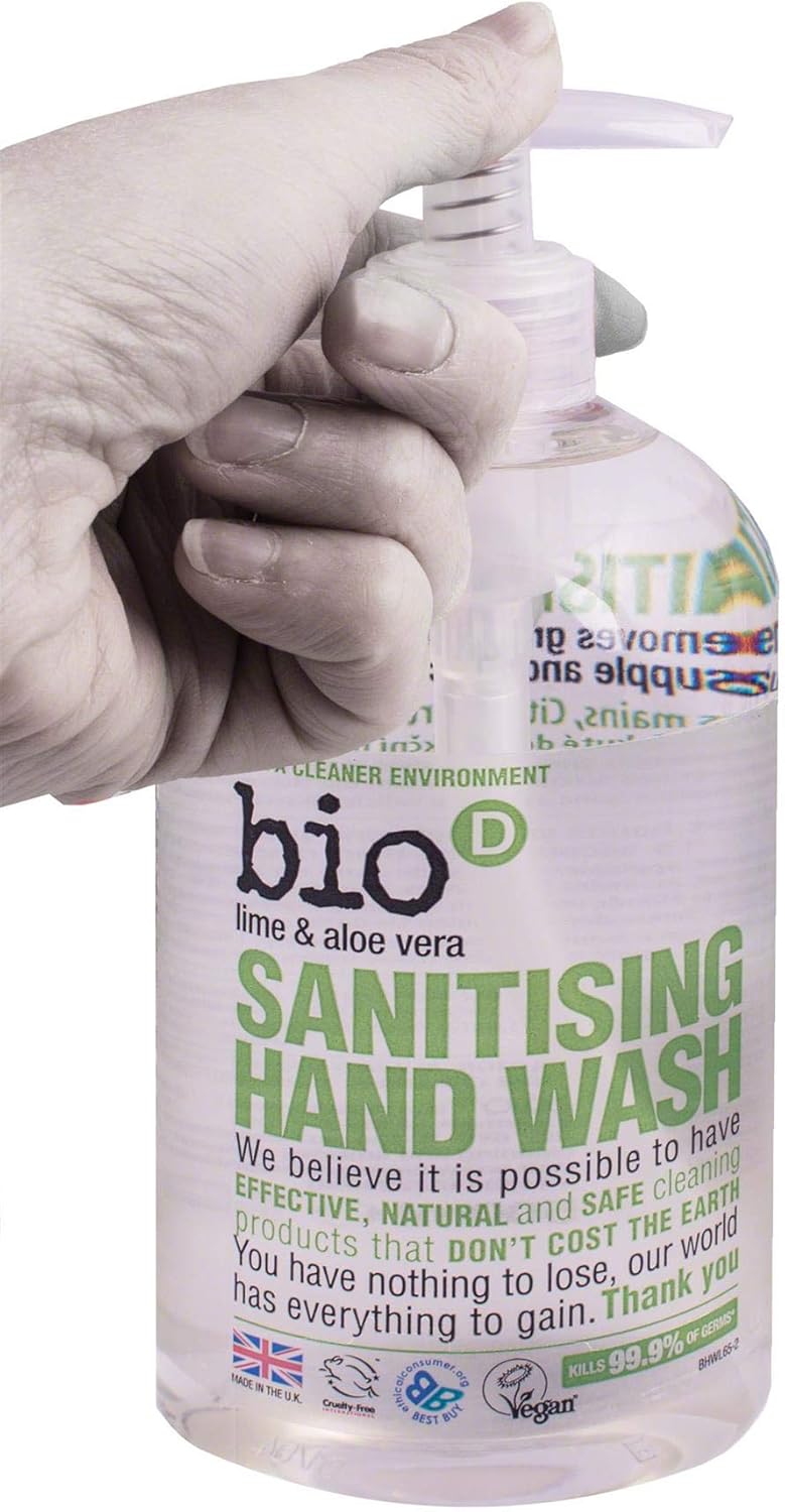 Sanitising Lime And Aloe Vera Hand Wash 500Ml By Bio-D