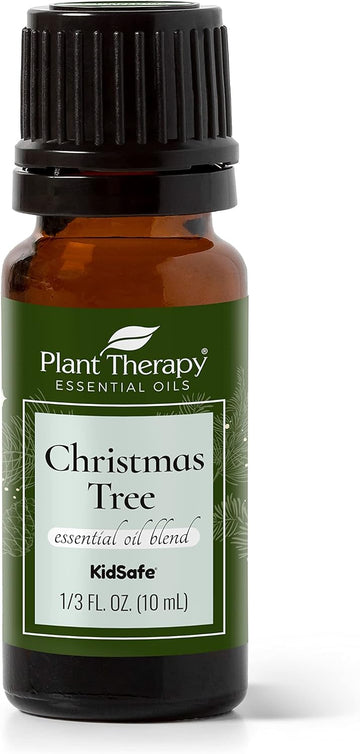 Plant Therapy Christmas Tree Holiday Essential Oil Blend 100% Pure, Undiluted, Natural, Therapeutic Grade 10 Ml (1/3 Oz)