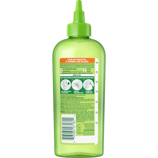 Garnier Fructis Sleek & Shine Glass Hair Water, 10 Seconds Lamellar Rinse Out, Argan Oil, 6.0 Fl Oz, 1 Count (Packaging May Vary)