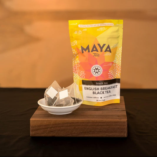 Maya Tea English Breakfast Black Tea Sachets, Contains Caffeine, All Natural, Pack Of 20