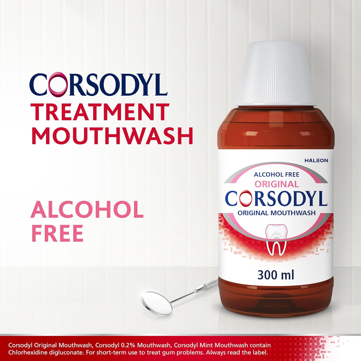Prevents Gum Disease & Bleeding Gum Treatment, Antibacterial Mouthwash, Original Alcohol Free, 300 ml (Pack of 2) : Amazon.co.uk: Health & Personal Care