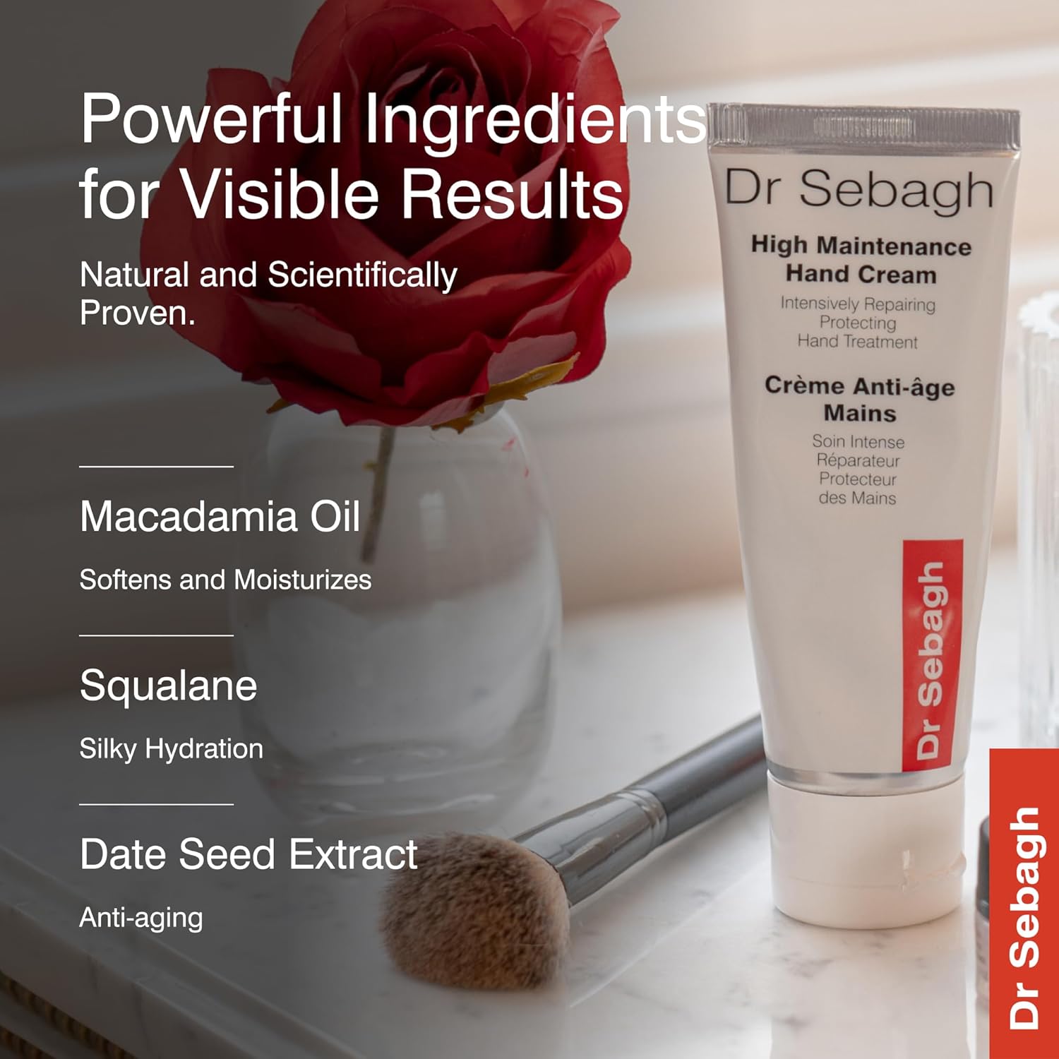 Dr Sebagh - Hand Cream [Non-Greasy] - Reparing Anti Aging Hand Cream For Women & Men - Hand Moisturizer - Handcream For Dry, Cracked, Wrinkled & Hands - Best Hand Lotion For Aging Hands - (2.6 Fl.Oz) : Beauty & Personal Care