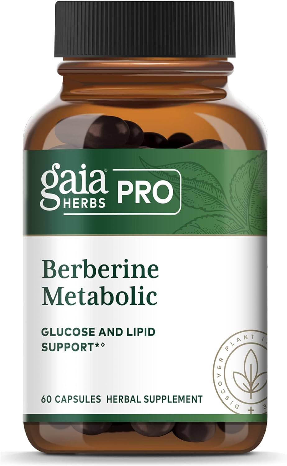 Gaia Herbs Pro Berberine Metabolic - Herbal Supplement For Immune Support & Energy Levels - With Indian Barberry Bark - 60 Capsules (60 Servings)